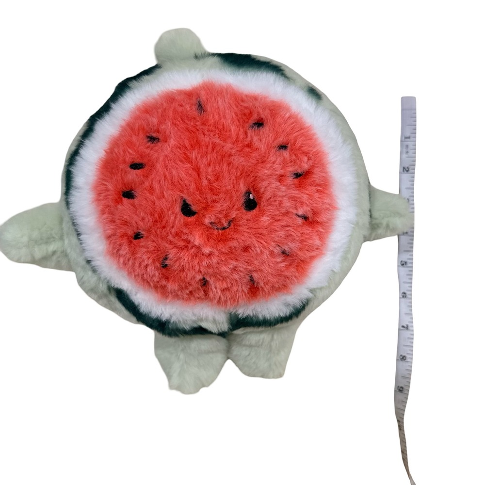Kawaii Klaws Plush Watermelon Green Red Fruit Stuffed Animal Kids 8" - Picture 3 of 3